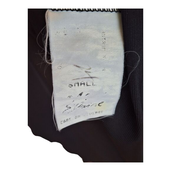 VINTAGE USA MISS ELAINE PEIGNOIR SET BLACK NIGHTGOWN and ROBE LONG LACE SMALL - Picture 11 of 16